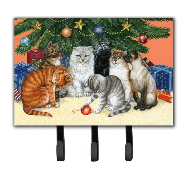 Jensendistributionservices Cats Under the Christmas Tree Leash or Key Holder MI1721068 - main